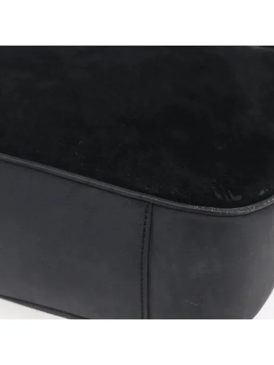 Authentic GUCCI Bamboo Shoulder Bag Suede Black Gold 001 1014 1577 - Picture 16 of 16